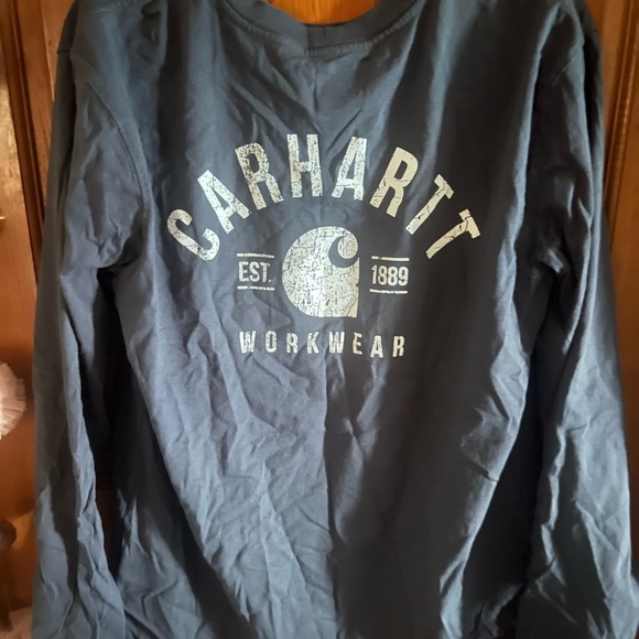 Carhartt Navy Relaxed Fit Shirt - Picture 2 of 3